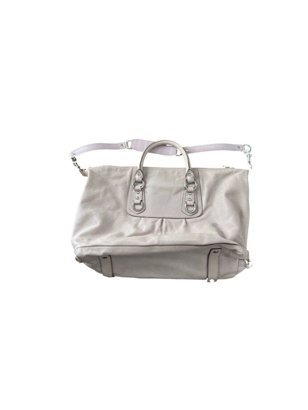 Women's Coach Beige Leather Satchel One Size - Picture 2 of 10
